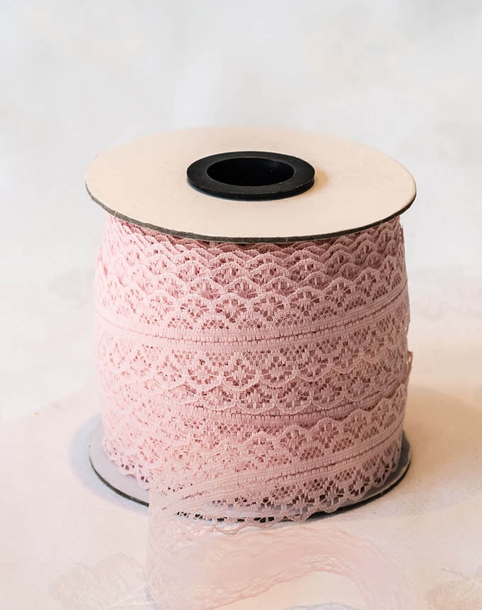 תחרה 25 מ"מ - אפרסק