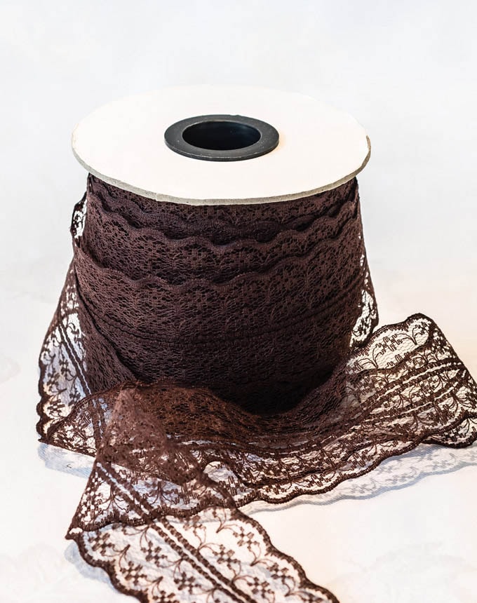 תחרה 40מ - חום