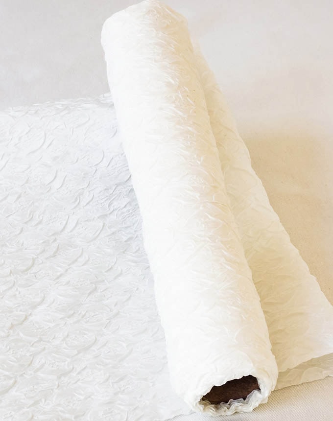 רנר משי רקוע - לבן