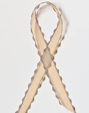 אורגנזה זיג זג - זהב בהיר