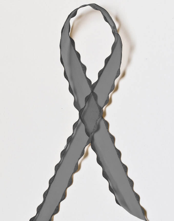 אורגנזה זיג זג - שחור