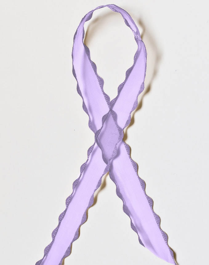 אורגנזה זיג זג - סגול