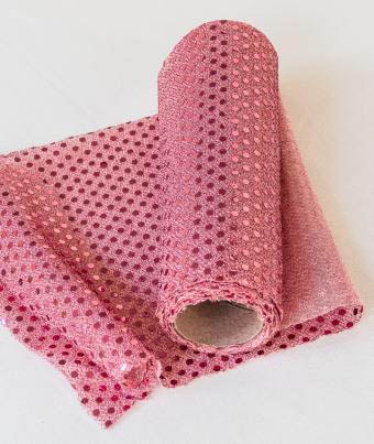 סט שולחן מתוק - רנר פייטים ורוד 18סמ 3יארד