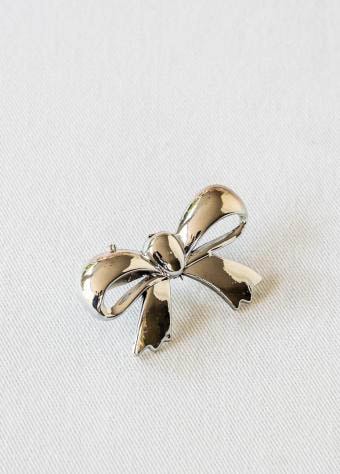 סט שולחן מתוק - נעץ פפיון כסף 24יח