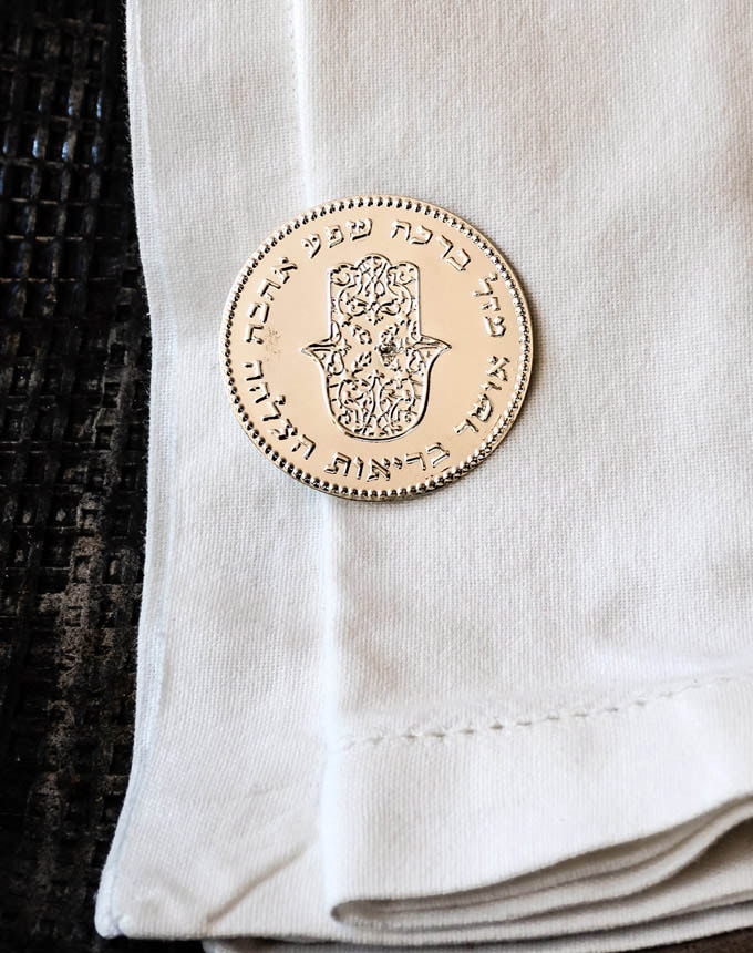 חבק קליפס חמסה - כסף