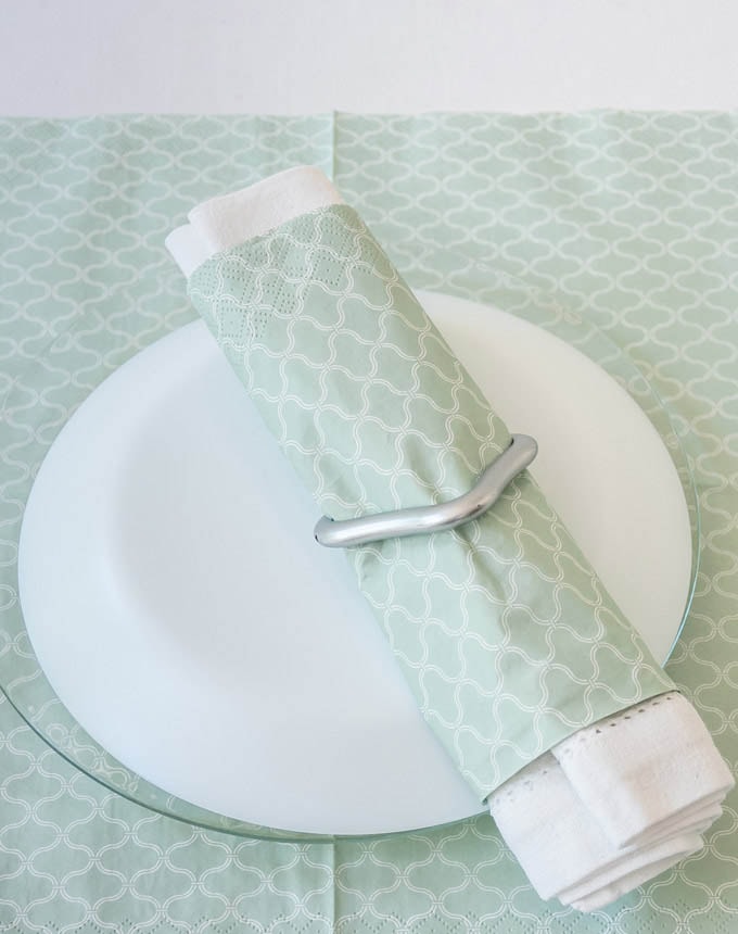 חבק מרובע גדול - כסף