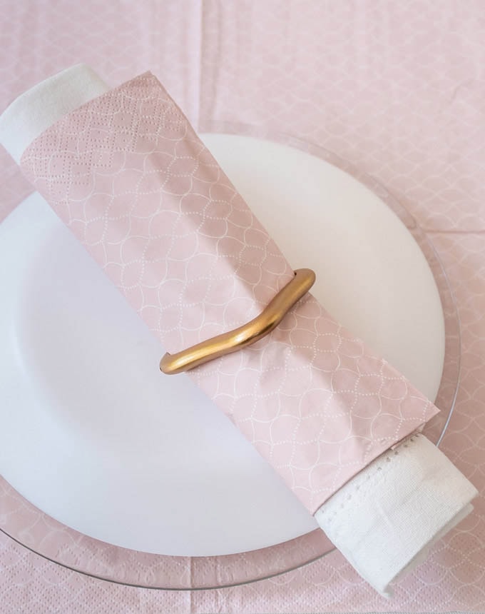 חבק מרובע גדול - זהב