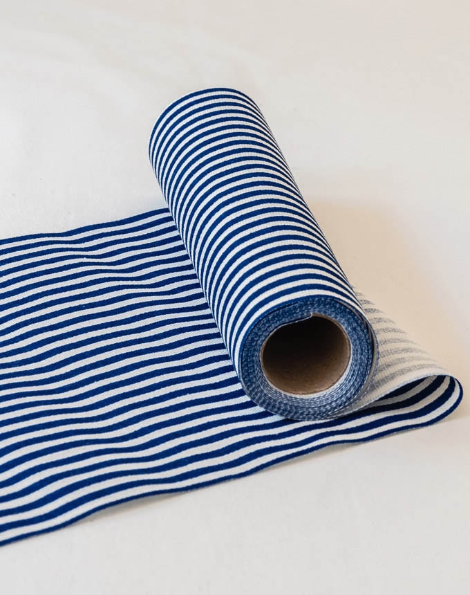 רנר קנווס פסים - כחול רויאל