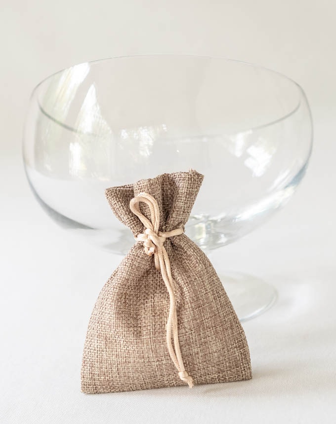 שקיות יוטה סינטטי - טיבעי קטן