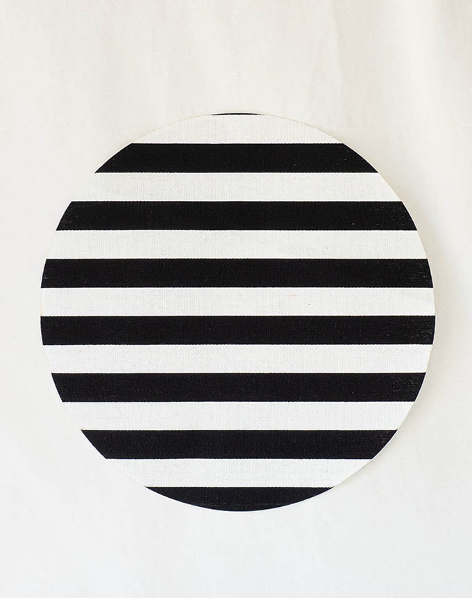 רנר/פלייס מייטס קנווס פסים - פסים שחור לבן