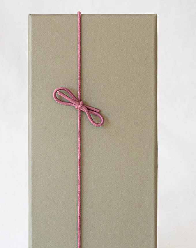 פפיון גומי מוכן - ורוד עתיק