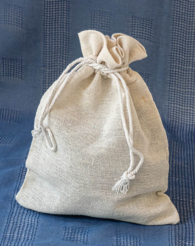 שקיות קנווס - לבן שבור