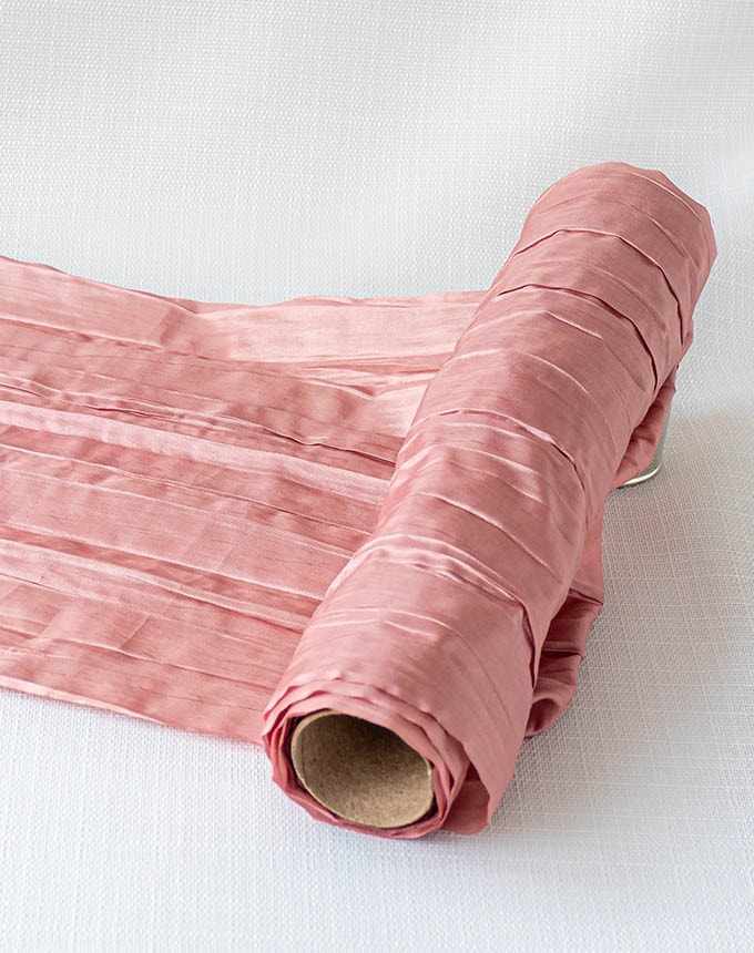 רנר משי פראי פליסה - ורוד עתיק