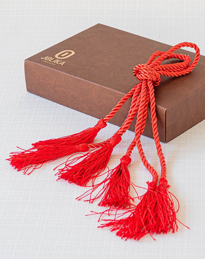 גדילים עבים - אדום