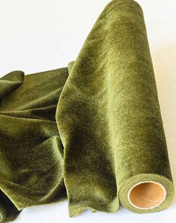 רנר קטיפה - ירוק זית