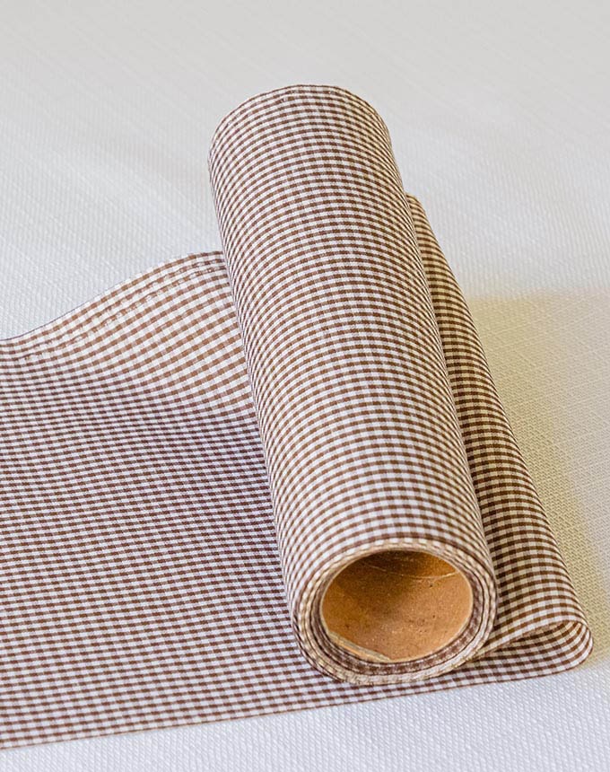 רנר משבצת - חום