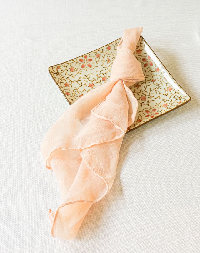 מפיות טטרה ריבועים קטנים - אפרסק