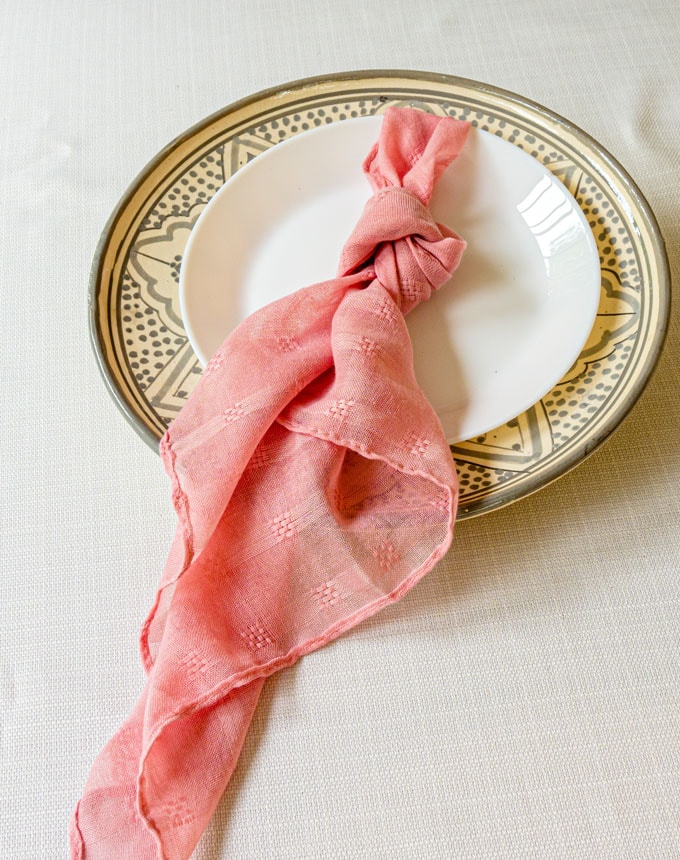 מפיות טטרה ריבועים קטנים - ורוד בייבי