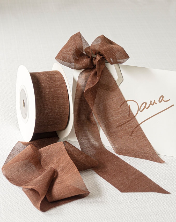 סרט שיפון - חום