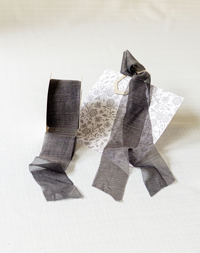 סרט שיפון - אפור