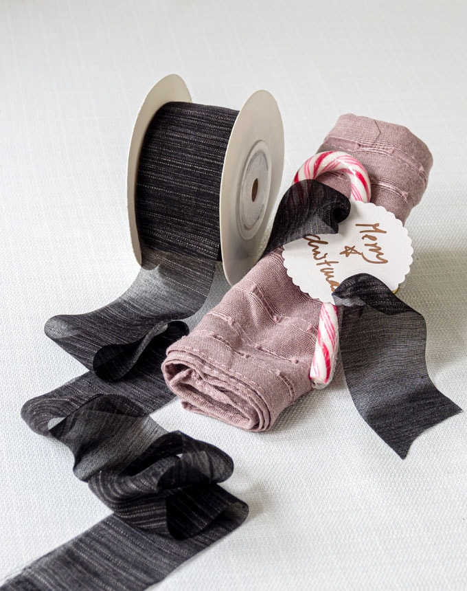 סרט שיפון - שחור