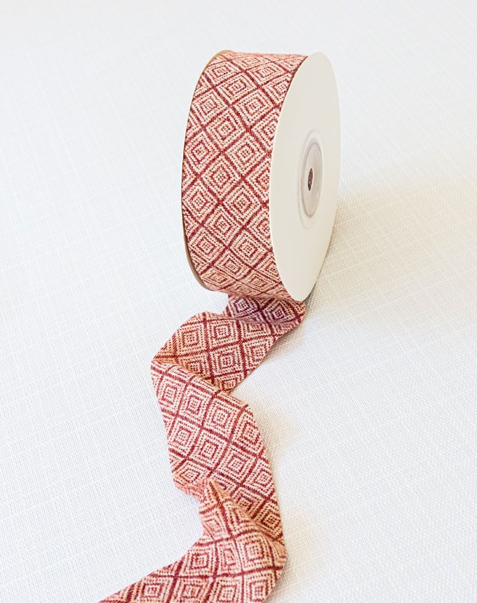 סרט צמר מעויינים - בורדו