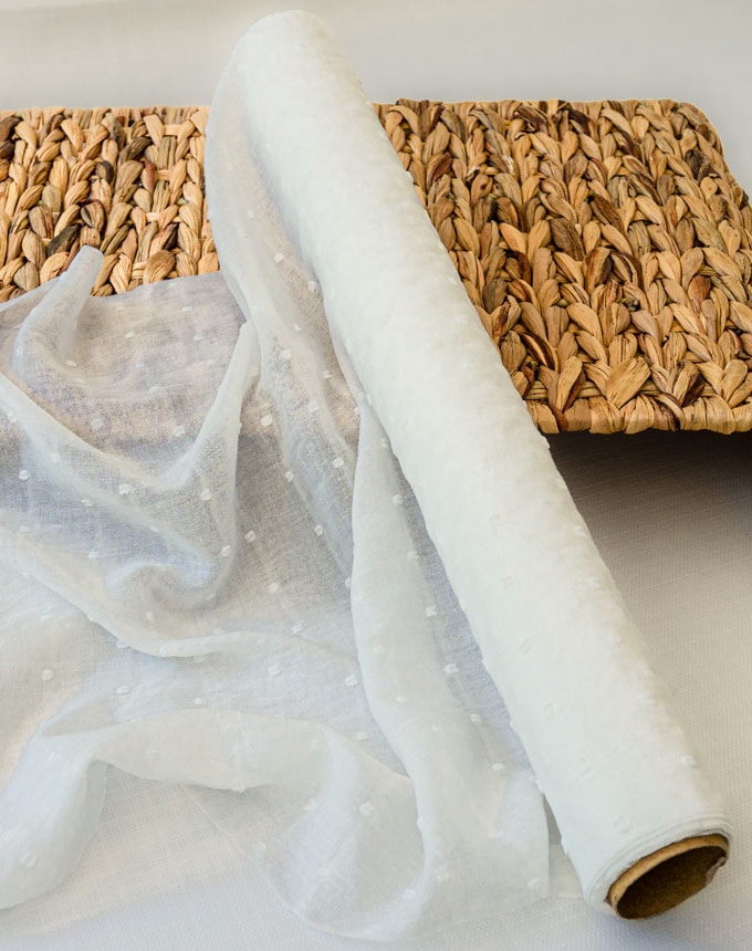 רנר כותנה שוויצרית נקודות - לבן