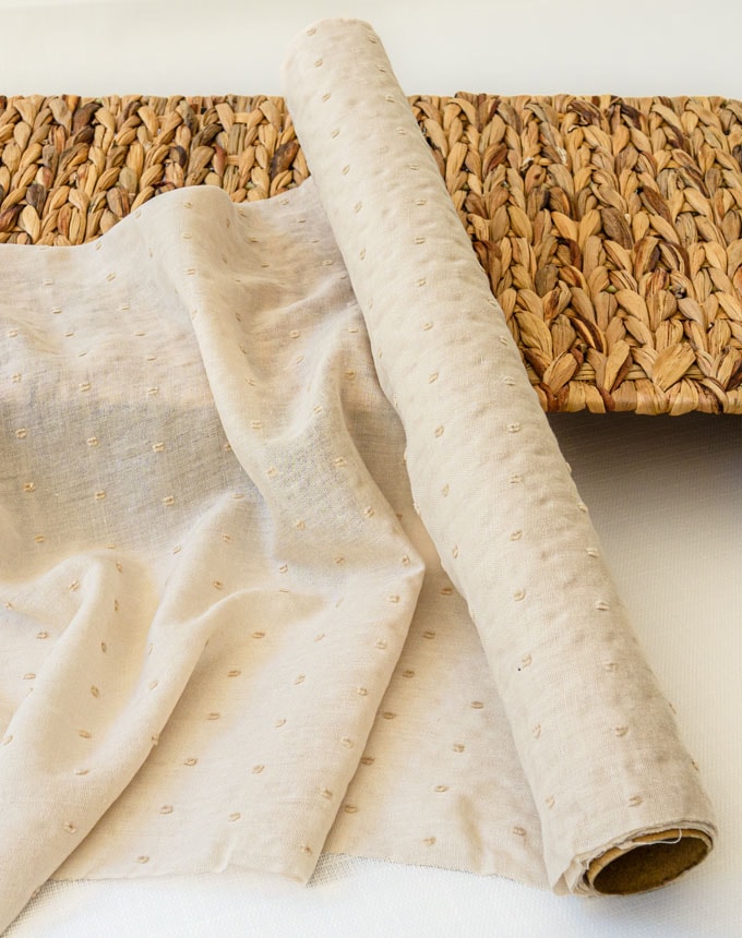 רנר כותנה שוויצרית נקודות - שמנת