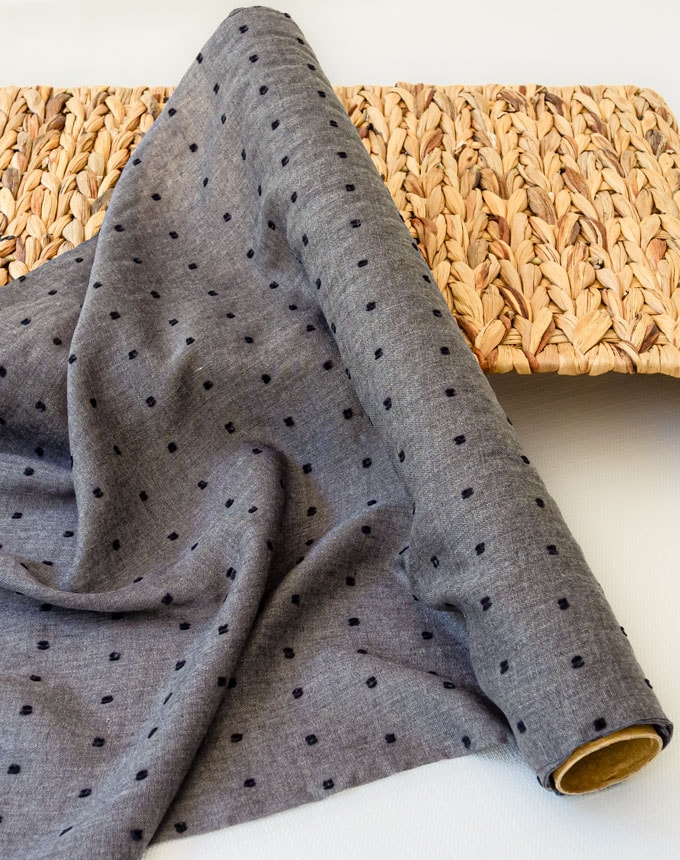 רנר כותנה שוויצרית נקודות - שחור