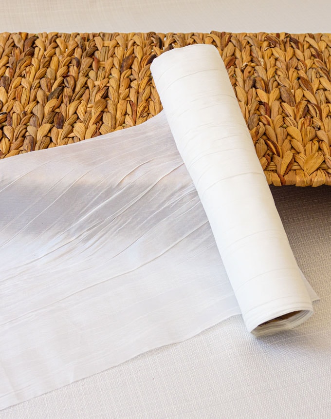 רנר משי פראי פליסה - לבן