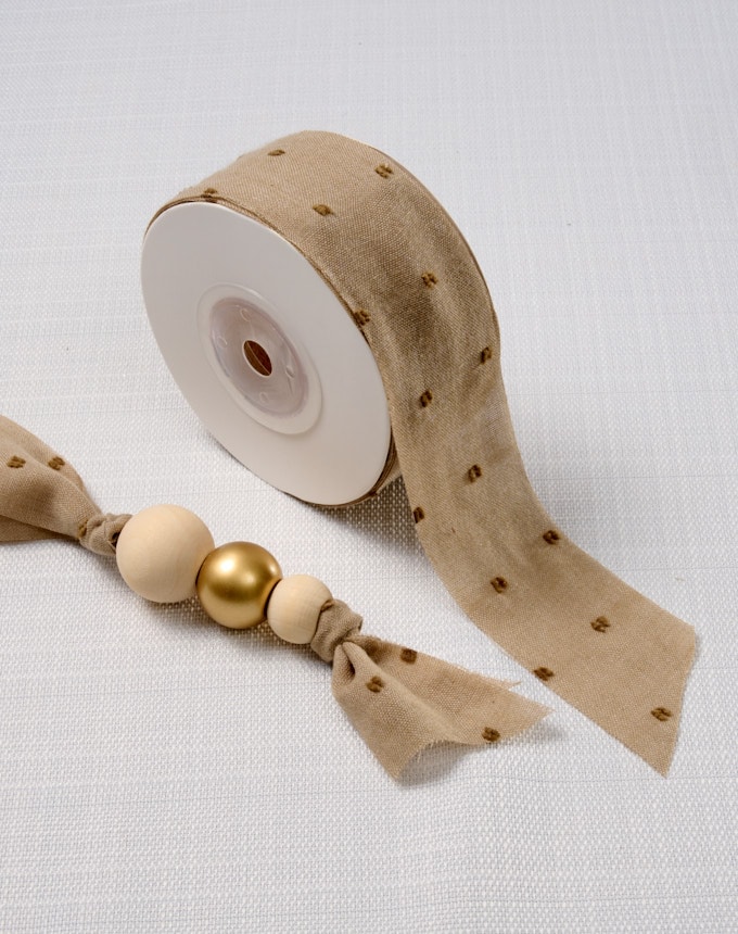 סרט כותנה שויצרית נקודות - באז'