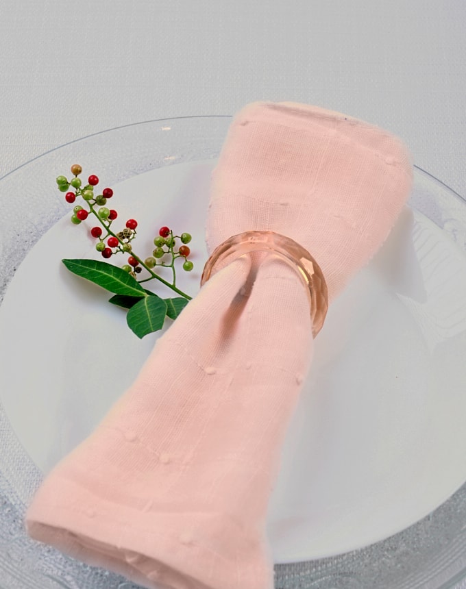 חבק טבעת אקרילית - אפרסק