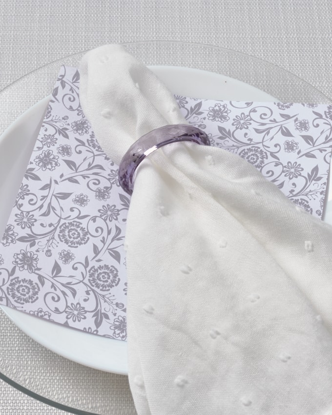 חבק טבעת אקרילית - אפור