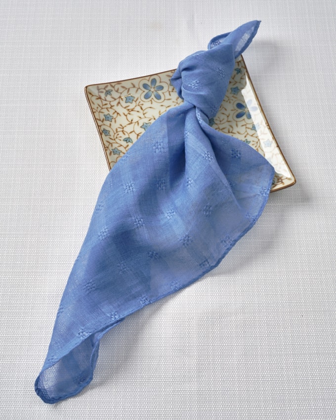 מפיות טטרה ריבועים קטנים - תכלת כהה