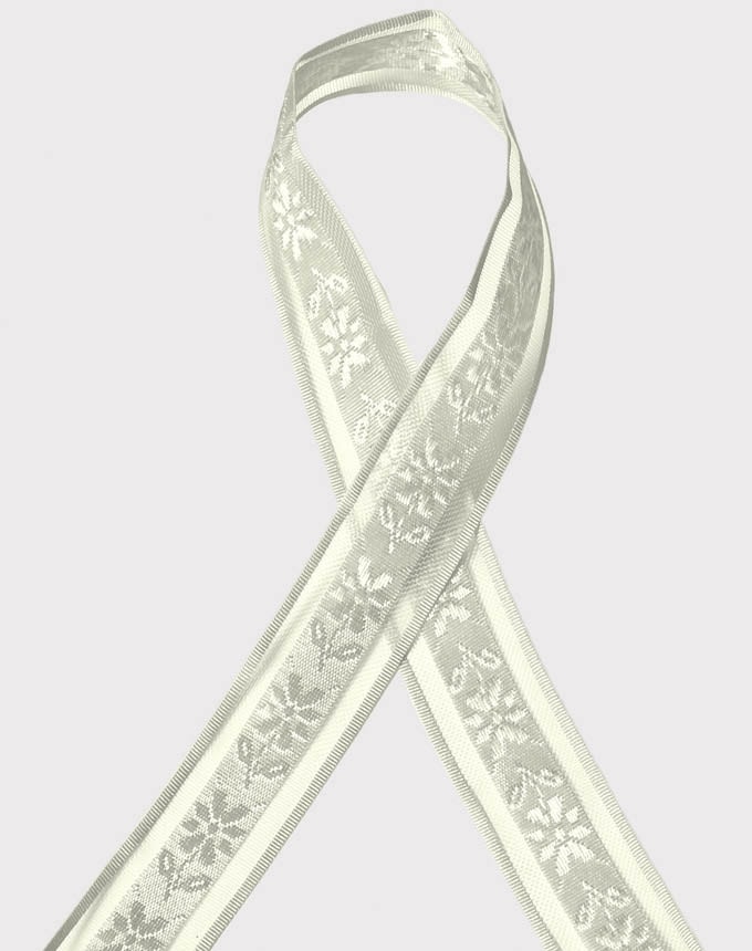 ג'קארד פרח - קרם