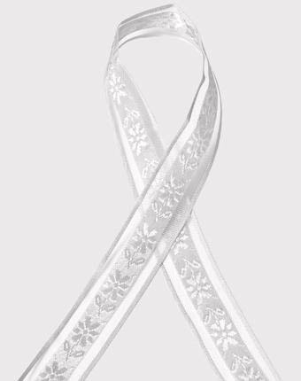 ג'קארד פרח - לבן