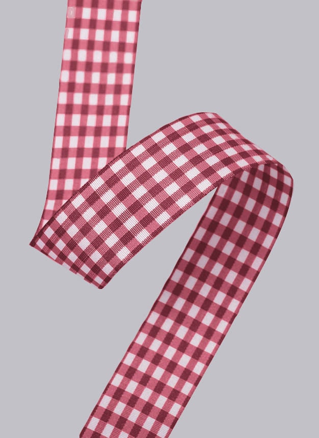 משבצות קטנות - אדום כהה