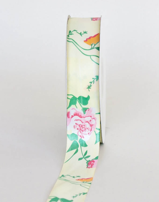 פרחים 25 מ"מ - פרח רקע קרם