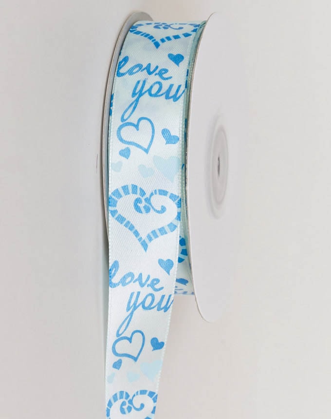 מודפס LOVE YOU - סטן תכלת