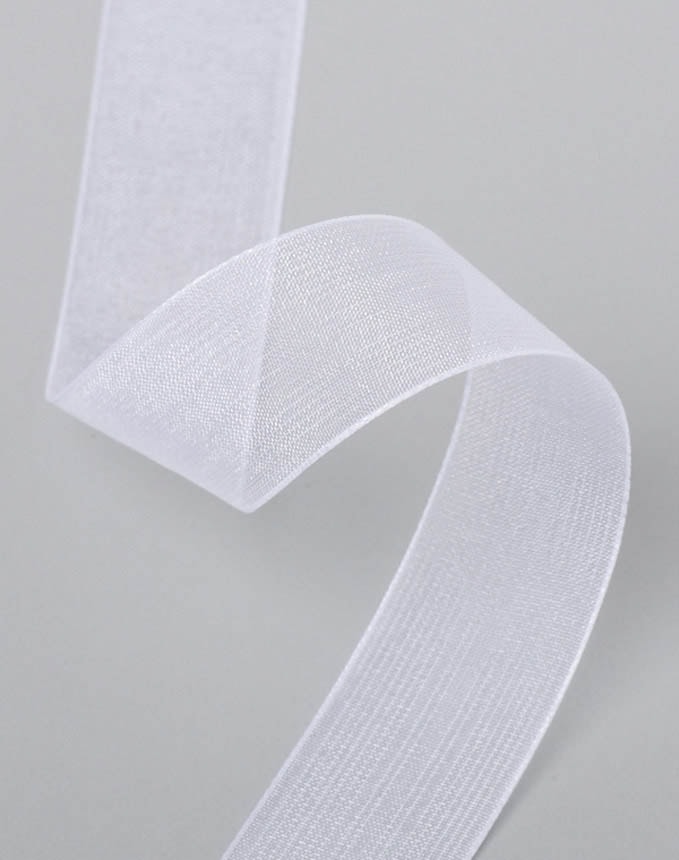 אורגנזה חלק - לבן