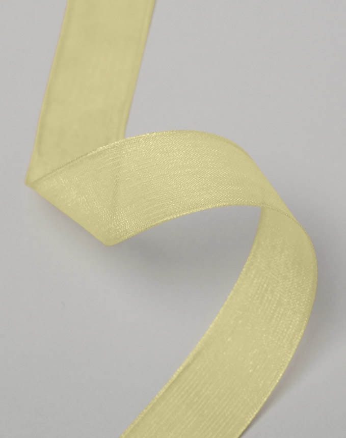 אורגנזה חלק - צהוב