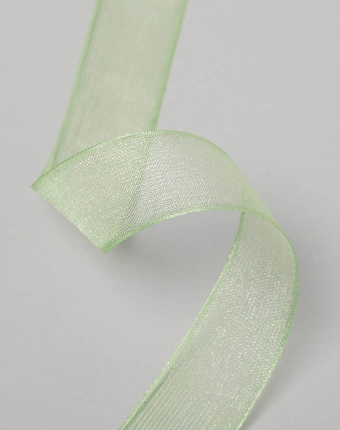 אורגנזה חלק - ירוק סלדין