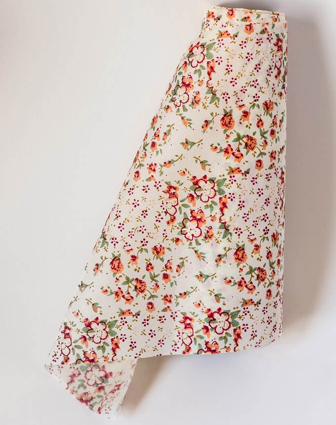 רנר פרחים על כותנה 1 - פרח אפרסק