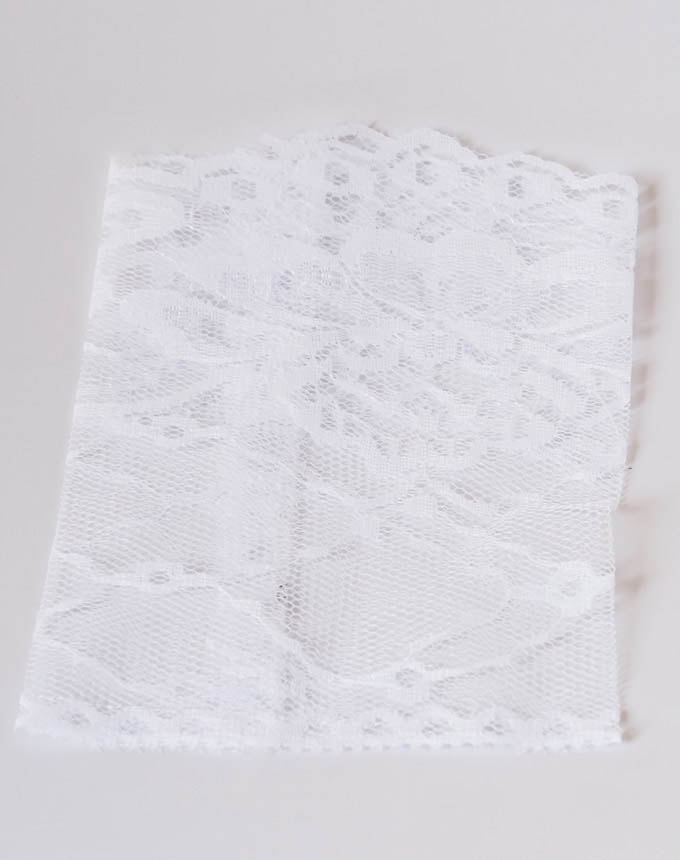 שקיות תחרה - לבן