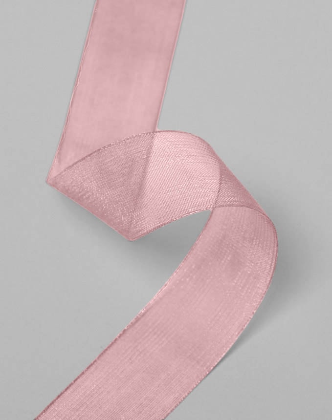 אורגנזה חלק - ורוד עתיק