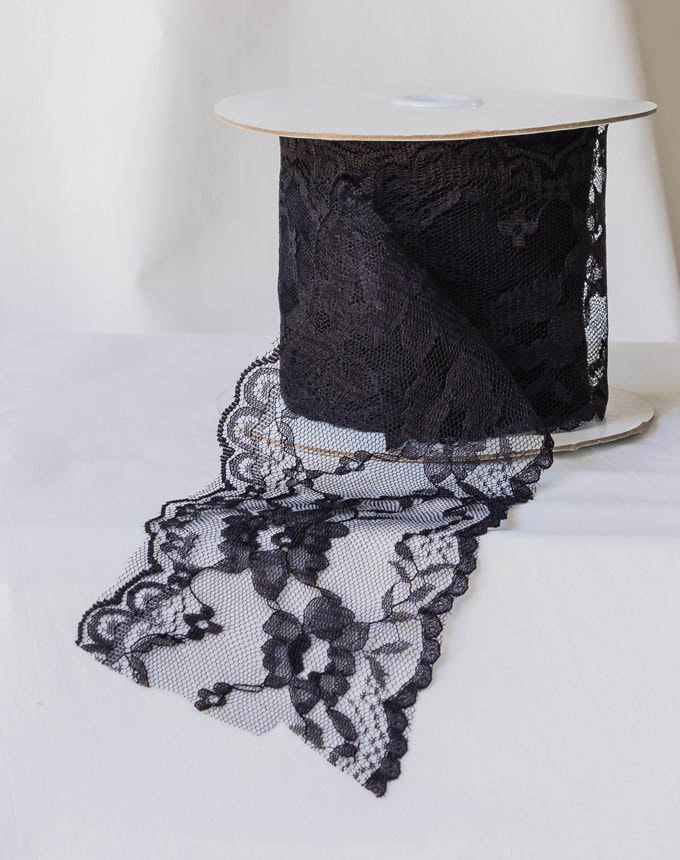 תחרה 80 מ"מ - שחור