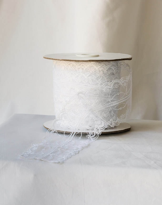 תחרה 60 מ"מ - לבן