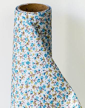 רנר פרחים על כותנה 2 - תורקיז