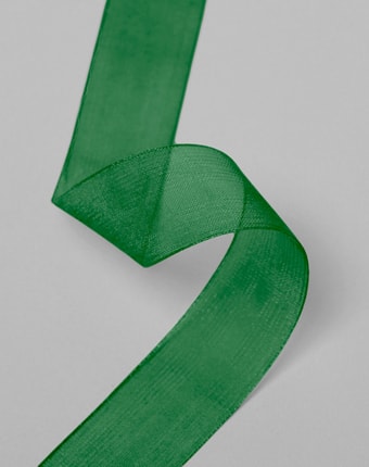 אורגנזה חלק - ירוק דשא