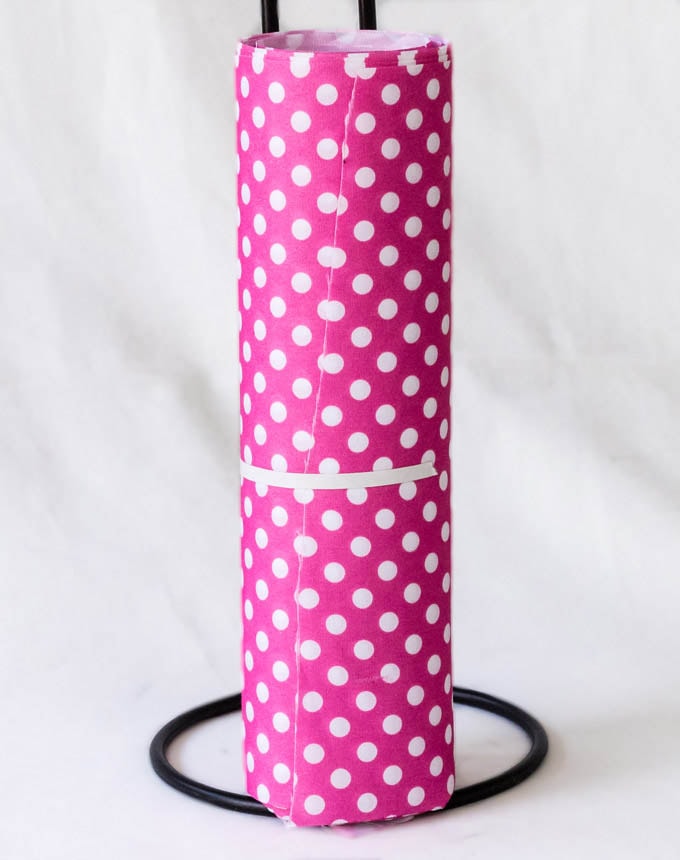 רנר כותנה נקודות גדולות - פוקסיה